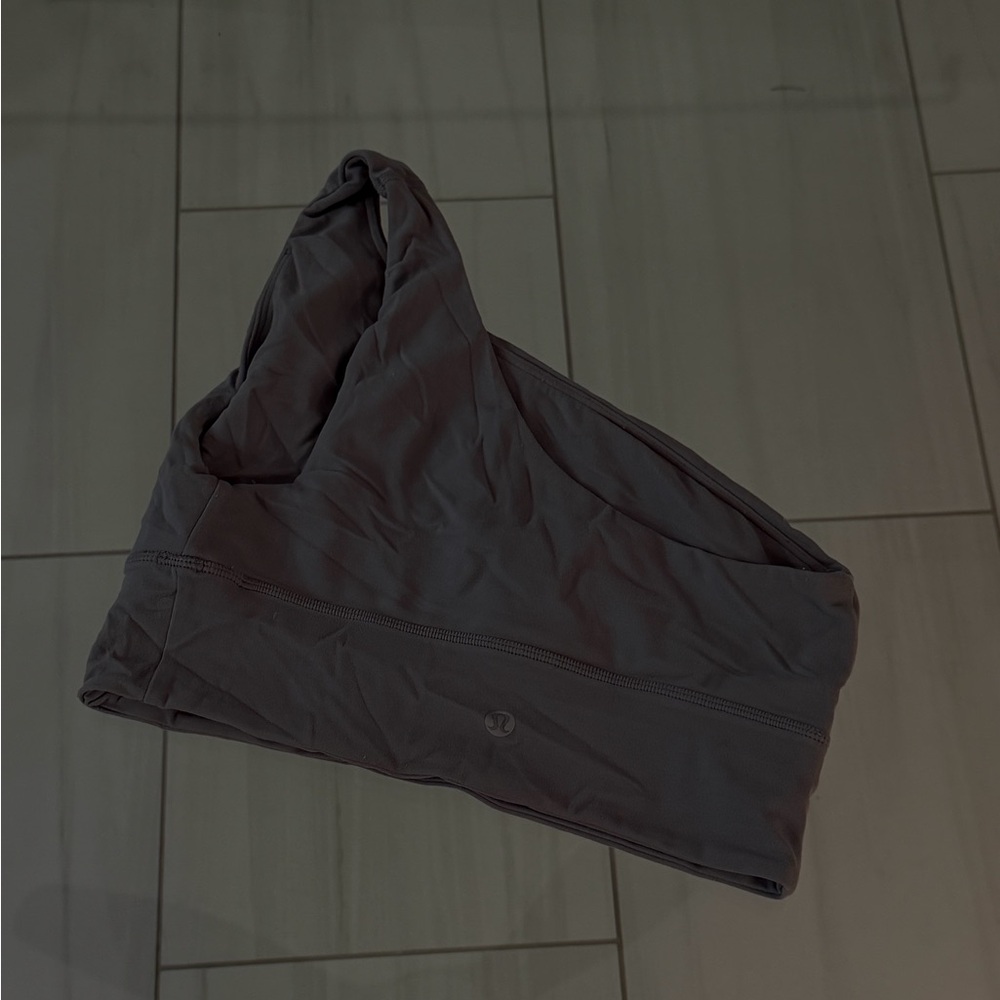 Gray One Strap Bra